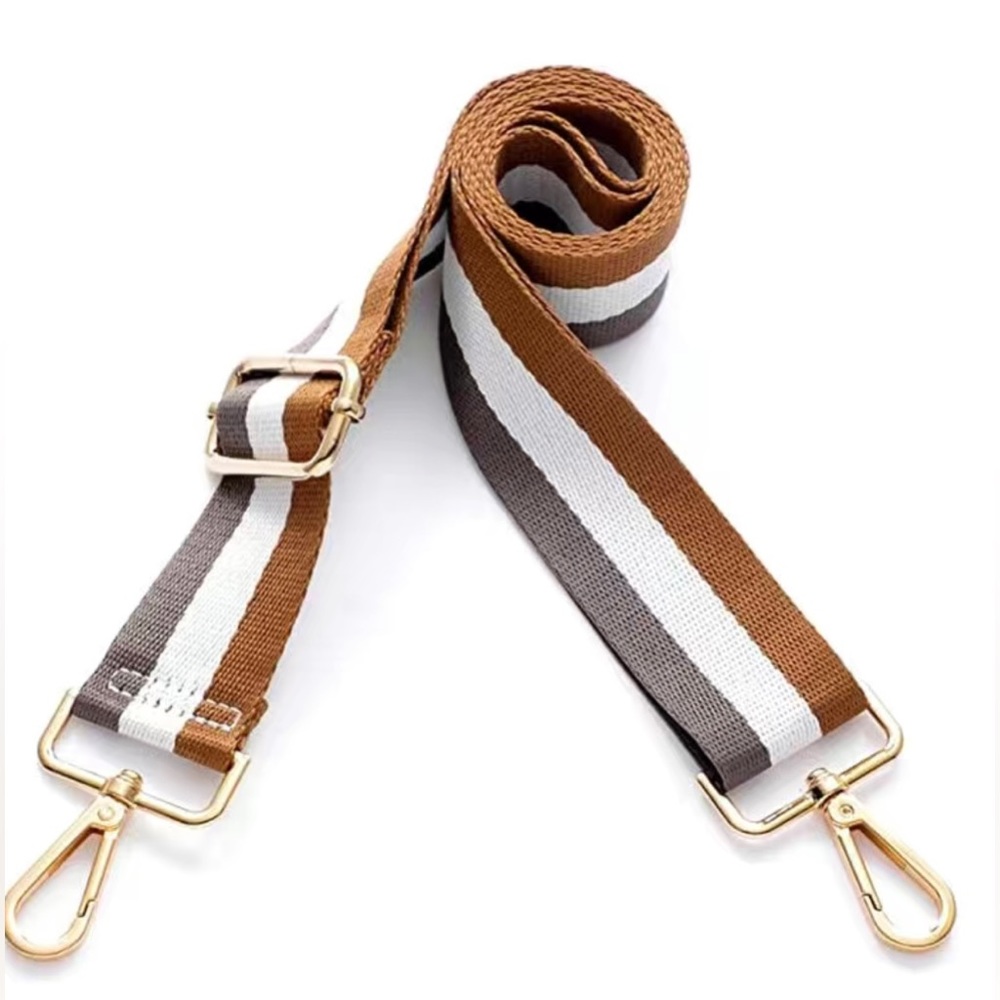 🤎 NWOT! Brown Stripe Replacement Crossbody/Shoulder Bag Strap